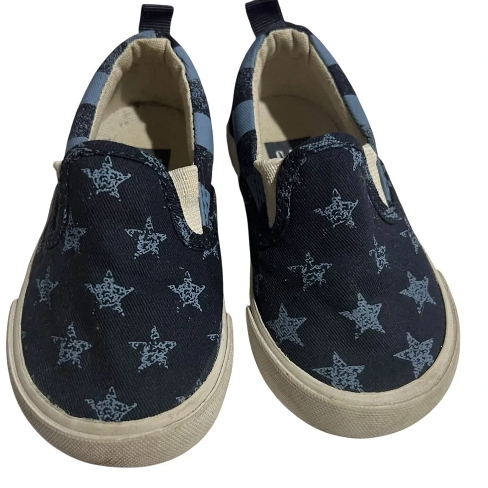 GAP Kids Blue Star Slip-On Sneakers - Size 5 Baby Shoes‎